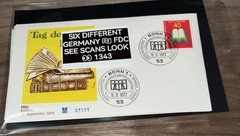SIX DIFFERENT GERMANY 🇩🇪 FDC SEE SCANS LOOK 👀 1343