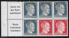 GERMANY 1941 „Hitler“ Booklet Pane Michel H-Blatt-#119, Sct #508a Mint/NH SUPERB