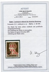 GERMANY OCC WW2 ZANTE COMPLETE SET I-3 I+II PERFECT MNH KRISCHKE & KLEYMANN CERT