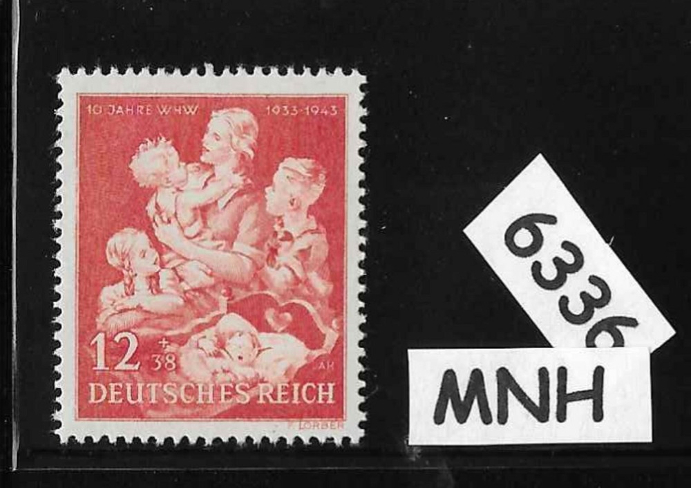 MNH stamp B246 / 1943 Winter relief Mother & Children / Third Reich Germany