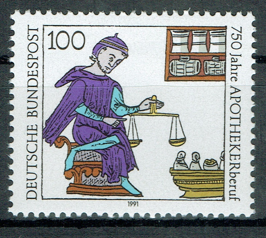 All Caps 1490 750 Years Pharmacist Profession Mint **
