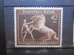1939 & 1941 Germany (Deutsch Reich) Stamps, Set of 3 featuring Horses – MNH
