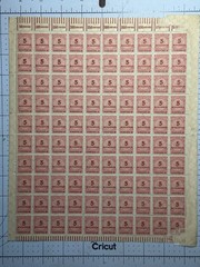 Germany 1923 SC 285 Sheet 5 Millionen Mark Hyperinflation MNH