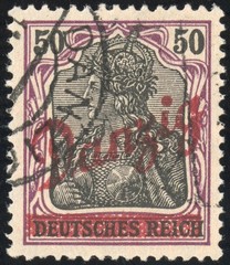 Danzig Stamps # 43 Used Superb Signed Scott Value $300.00