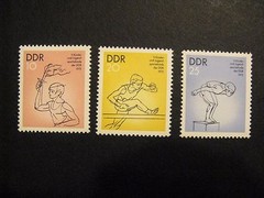 East Germany DDR Sc# 1665-1667 Short Set MNH, 1975 Children & Youth’s Athletics