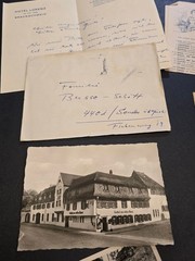 Vintage German lot Postcards Covers document letters 1948-1960’s era
