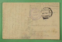 DR WHO 1916 GERMANY WWI FELDPOST HALLE GARDEN POSTCARD R45466