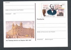 D475433 Germany Postal Stationery Famous People Heinrich Von Stephan