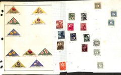 Croatia Stamp Collection 10 Scott International Pages, 1941-45 WWII German (BE)