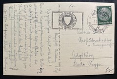 1939 Munich Germany RPPC Postcard Cover To Augsburg Heinkel Sea Plane