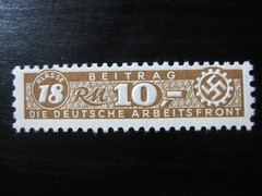 THIRD REICH mint MNH Arbeitsfront Klasse 10 RM 10.00 revenue stamp!