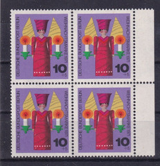 Berlin MNH ** 417 Scott 9NB87 block of 4 Christmas 1971