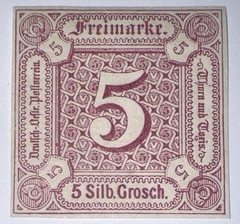 Travelstamps: 1859-1865 Germany Thurn & Taxis Stamps Scott #13 Mint MOGLH