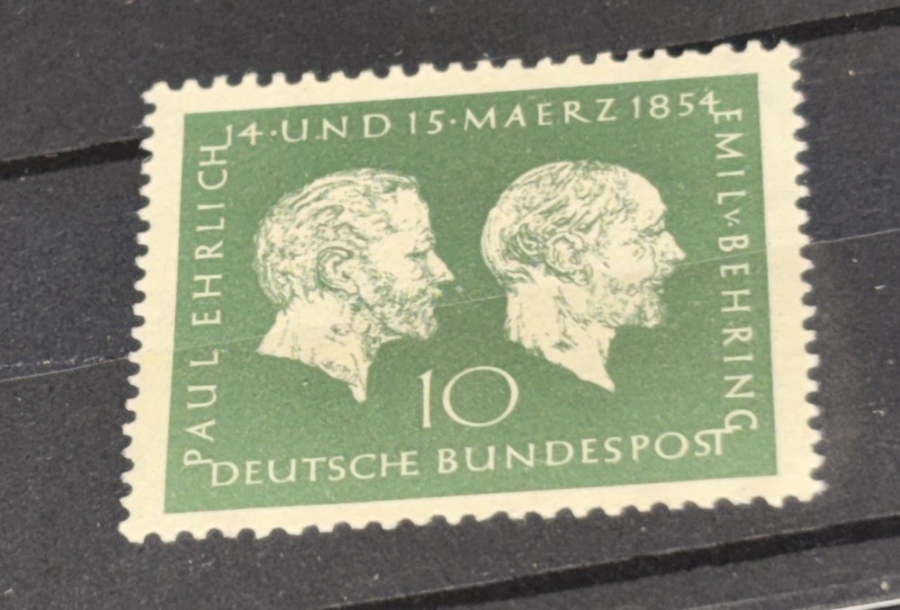GERMANY (WEST) MNH 1954 SG1123 Birth Centenaries of Ehrlich and Von Behring