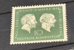 GERMANY (WEST) MNH 1954 SG1123 Birth Centenaries of Ehrlich and Von Behring