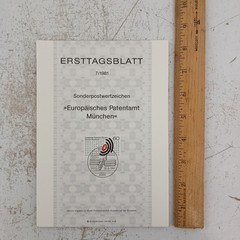 Vintage 1981 Ersttagsblatt German First Day Stamp Sheets Set of 12 Bonn Covers