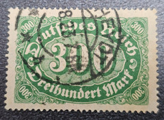 Stamp Germany Reich 300 Mark 1923 Infla Berlin Mi. Nr. 221 [🇩🇪39161-9]