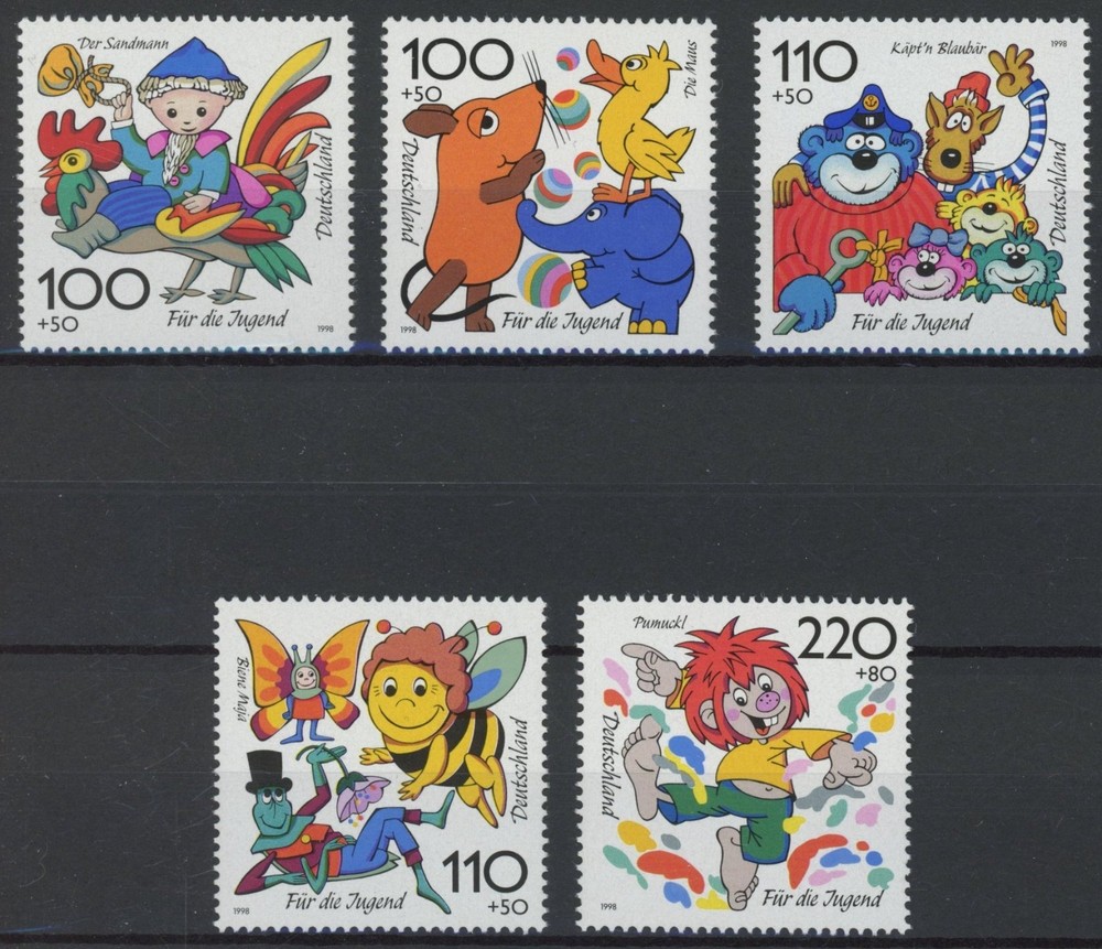 Germany 1995 : Youth / Strips – Good Set Very Fine MNH Stamps