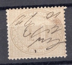 GERMANY, YV # 26, PEN CANCEL