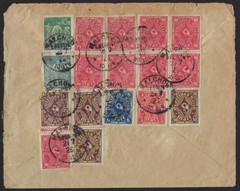 GERMANY 1923 POST HORN ISSUES TIED MALCHOW TO MECHLBURY