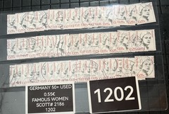 GERMANY 50+ USED 0.55€ FAMOUS WOMEN SCOTT# 2186 1202 CATALOG VALUE $40
