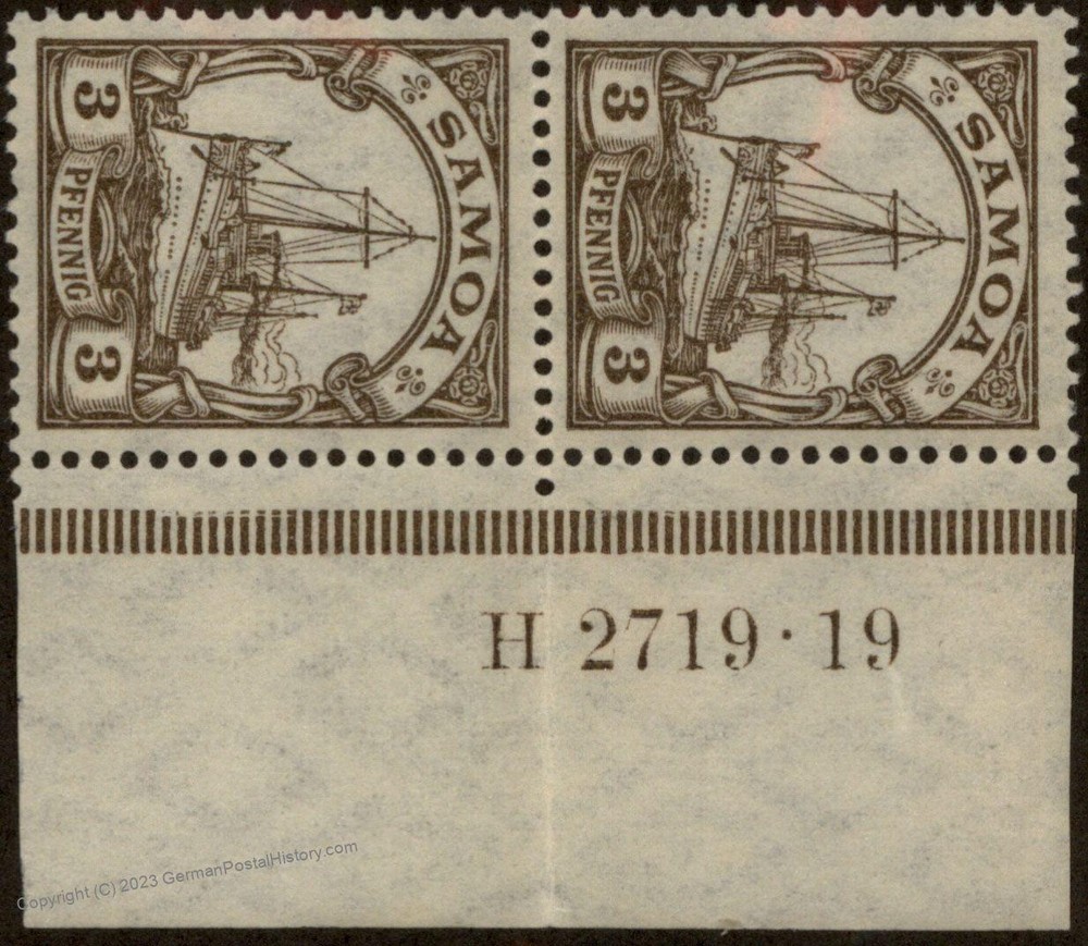 Germany Samoa Hohenzollern Yacht Mi20 HAN Plate Number 101274
