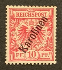 Travelstamps: Germany German Karolinen Stamps Overprinted 10pf OP Mint Ng UnWMK