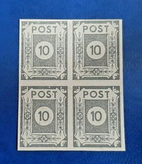 Germany Stamps Allied Occupation 4x 10 Pfennig 1945 Block SBZ Mi. Nr. 52 (19796)
