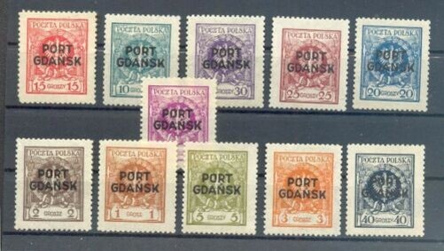 Danzig Port Gdansk 1-11 Set Or Single Values MNH Mint ( M0257_F2164