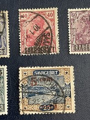 SAARGEBIET-Germany-EMPIRE-1920-1921, 5 Stamps, VF, See Photos