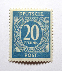Germany Stamps Sc 543 Allied Occupation Zone 20 Pfennig 1946 MVLH