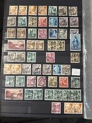 GERMANY DEUTSCHE REICH STAMP COLLECTION + STATE STAMP IN STOCKBOOK USED, MH, MNH