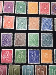 Germany – 1922-23 Post Horn, Numerals 33 Pc Stamp Lot, Wmk, Mint Hinged MH