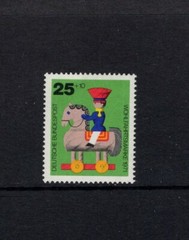 Germany 1971 WOODEN TOY HORSEBACK RIDER SC B477X NH