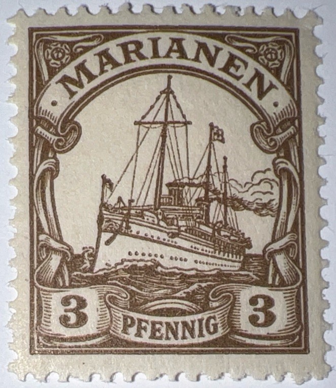 Travelstamps: MARIANEN STAMPS Kaiser’s Yacht Mint ORIGINAL GUM NH WMK