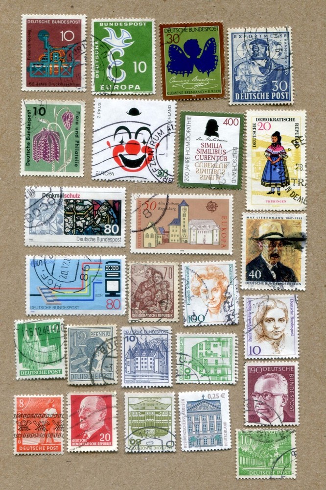 DDR, GERMANY, DEUTSCHLAND Lot of 25 POSTAGE STAMPS Lot #3