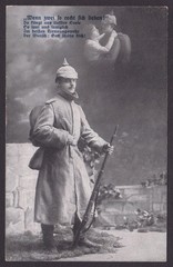 GERMANY 1916, Fieldpost card, „When two really love each other!“