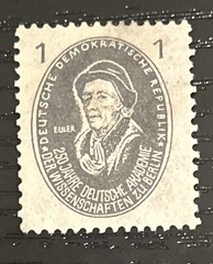 Germany DDR 1950 The 250th Anniversary of the Academy of Science in Berlin Stamp