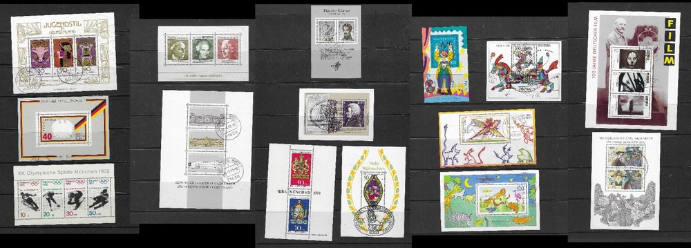 Germany. Set_251104#15SS (U/M, see scans). 15 souvenir sheets.