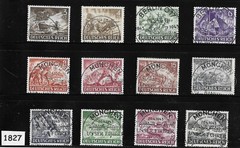 Stamp set Complete Sc B218-229 Military Hero’s / 1943 / Special cancels #1827