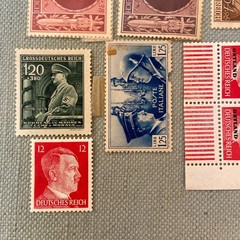 German Stamp Collection 1930’s -1940’s Hitler War WWII Libia Deutsches Reich VTG