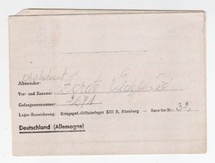 WW II SERBIA POW AT OFLAG 13B NUREMBERG GERMANY COVER