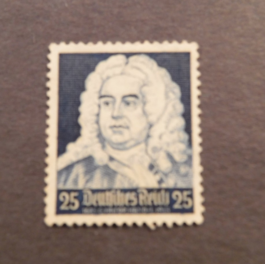 Scott#458, 1935 25 pf., Handel Stamp MNG (Appears Unused)