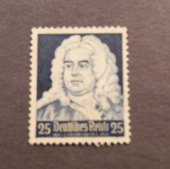 Scott#458, 1935 25 pf., Handel Stamp MNG (Appears Unused)