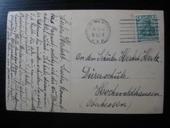 DEUTSCHES REICH 1914 very nice Christmas postcard Kaiser Wilhelm II w/ Germania!