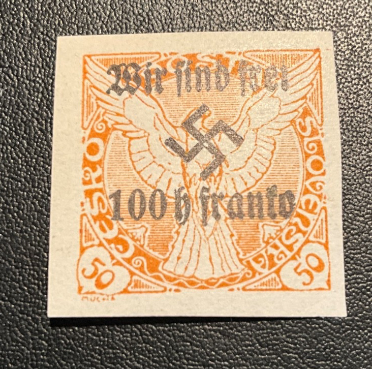 German occupation (Czech) Rumberg Michel 22 hinged