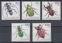 GERMANY 1993 BEETLES MINT SET (x5) (ID:455/D53891)