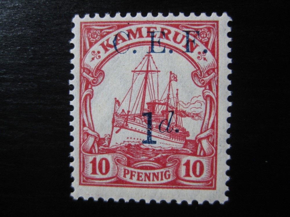 KAMERUN GERMAN COLONY Mi. #3a mint CEF overprint stamp! CV $6.00