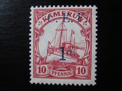 KAMERUN GERMAN COLONY Mi. #3a mint CEF overprint stamp! CV $6.00