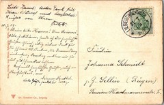 1909 Leipzig University 500th Jubilee Postcard Fraternities Zirkel Crests Map